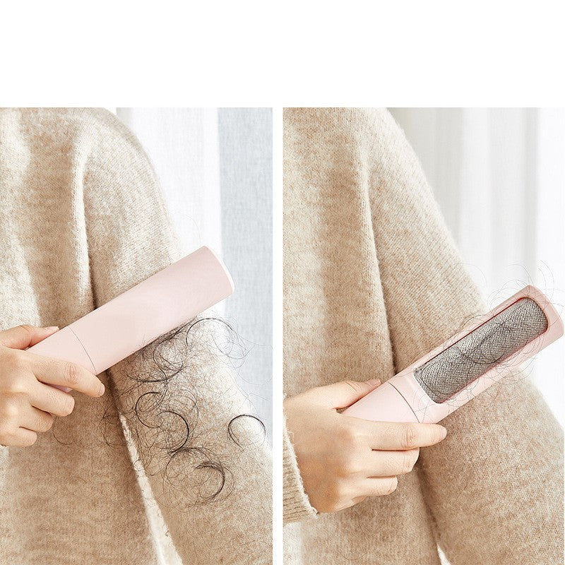 2-in-1 Reusable Pet Hair Remover – Self-Cleaning Brush for Fur & Lint